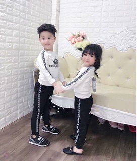 Bộ bé trai tay dài, thun da cá