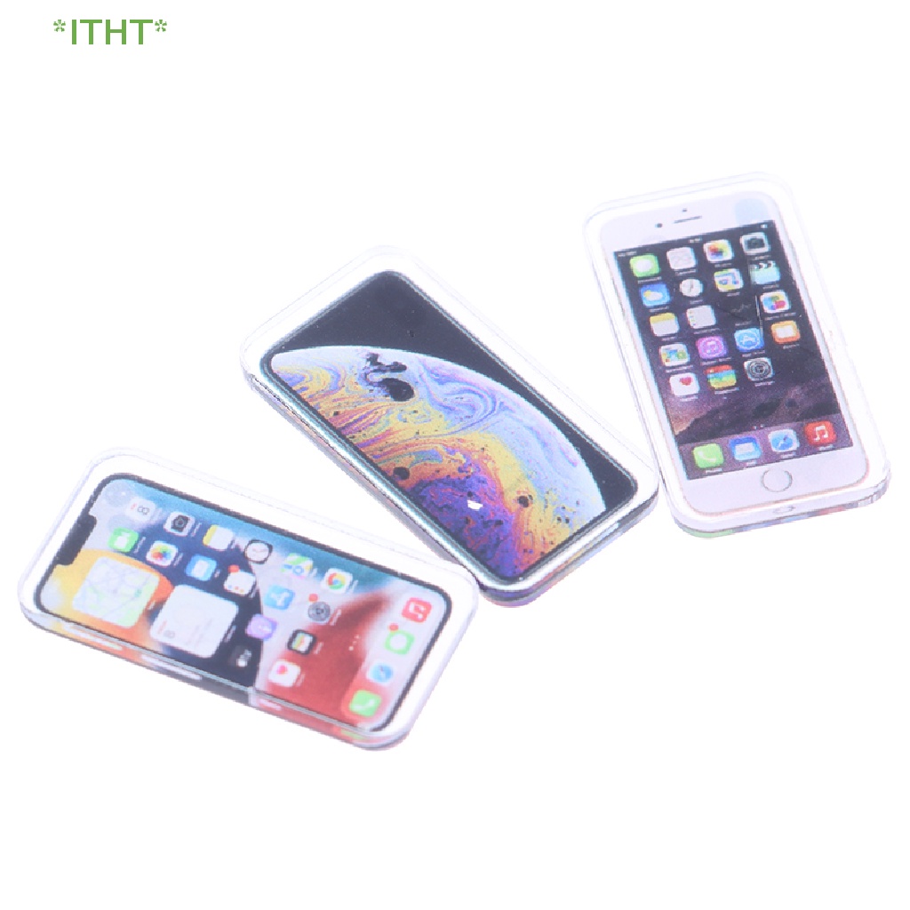 Đồ trang trí Điện Thoại Di Động Mini Tỉ Lệ 1: 12 Trang Trí Nhà Búp Bê Mới