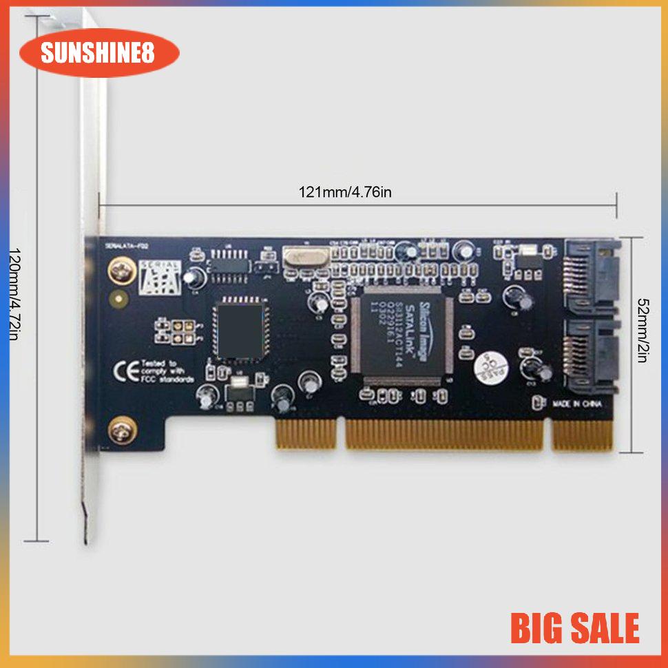 【SUN】PCI To SATA Conversion Card 4-port Expansion Built-in Adapter For The Adapter