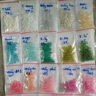 25 gam hạt cườm 3mm nhiều màu