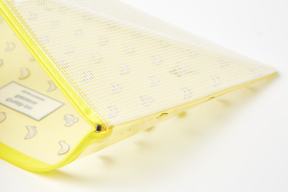 Túi Lưới ARTBOX Có Dây Kéo Họa Tiết Chuối Màu Vàng (Cỡ Lớn)