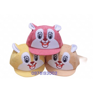 Nón kết tai thỏ vải Nhung mềm mại cho bé (nhiều màu)