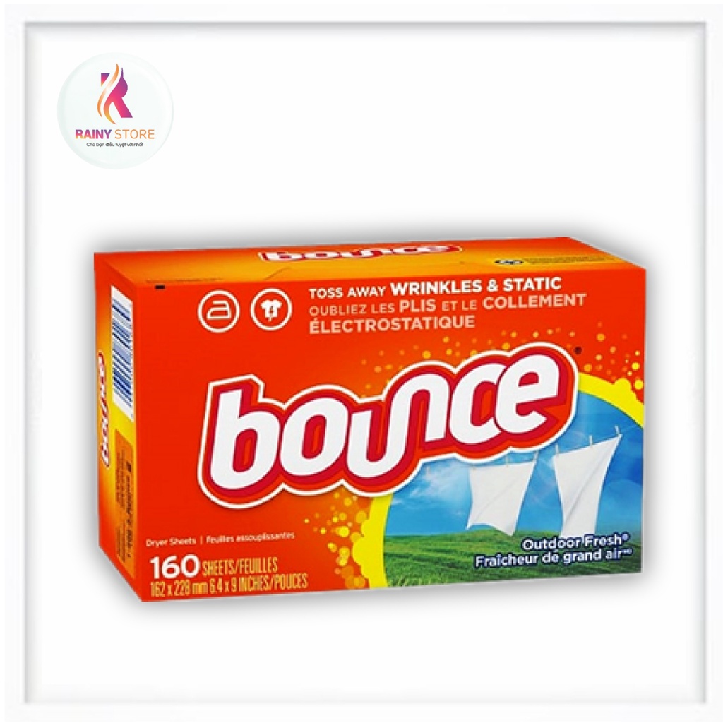 Giấy thơm quần áo Bounce 320 tờ của Mỹ