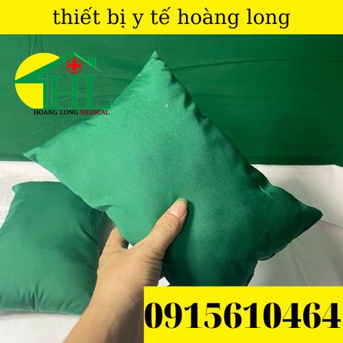 Gối kê tay khám bệnh, lấy máu xét nghiệm bệnh nhân màu xanh , màu trắng