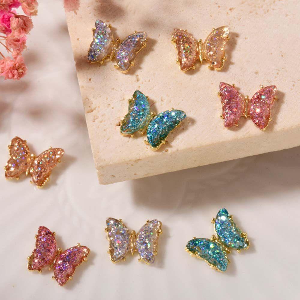 Bộ Dụng Cụ Trang Trí Móng Tay Nghệ Thuật Trong Suốt Lấp Lánh DIY