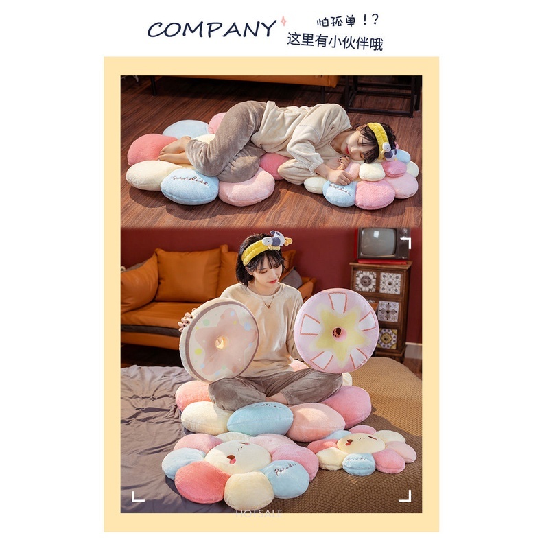 Đệm lót ghế ngồi hình tròn 45cm chống trượt siêu bền thiết kế dễ thương