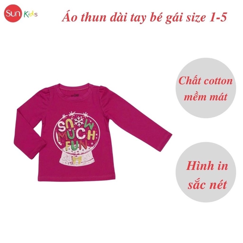 Áo dài cho bé gái, áo thu đông bé gái, áo thu đông cho bé, size 1-5 tuổi - SUNKIDS1