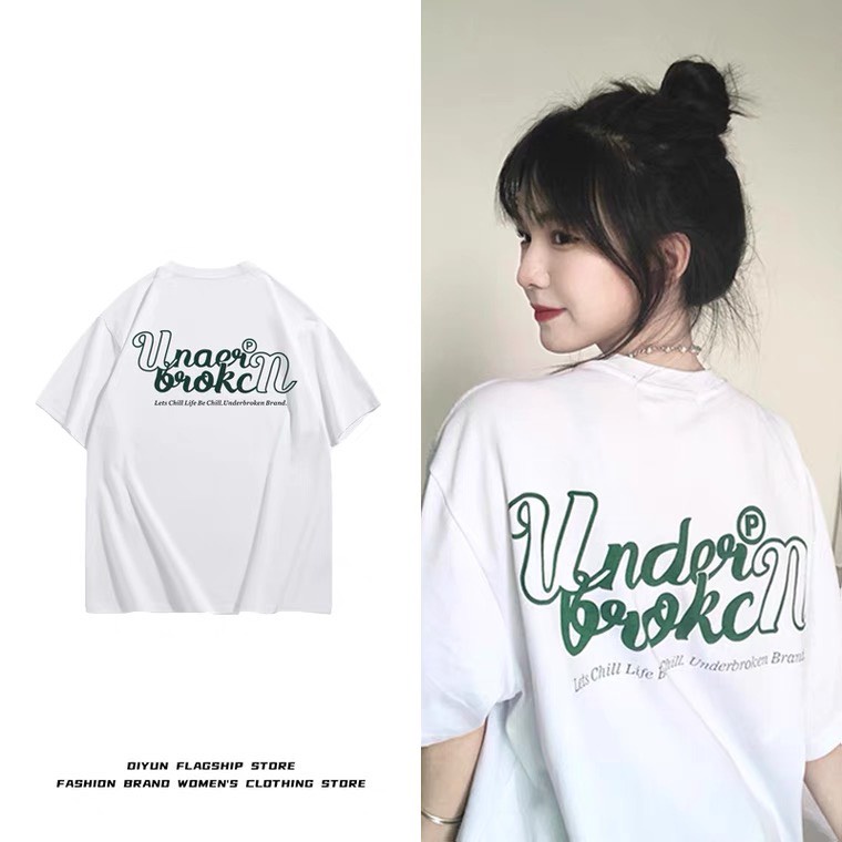 Áo thun xanh lá tay lỡ UnderBrocken form Unisex, Áo Thun Tay Lỡ Unisex 2022