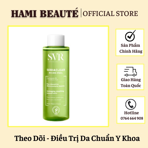 Nước Cân Bằng Da SVR Sebiaclear Micro Peel 150ml