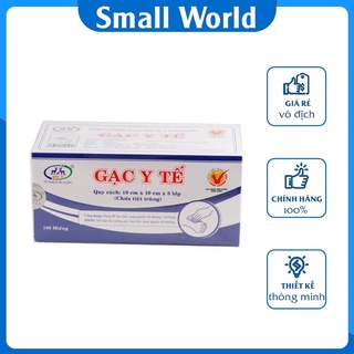 Đông pha - gạc y tế đắp mặt nạ 10cm x 10cm x 8 lớp hộp 100 miếng