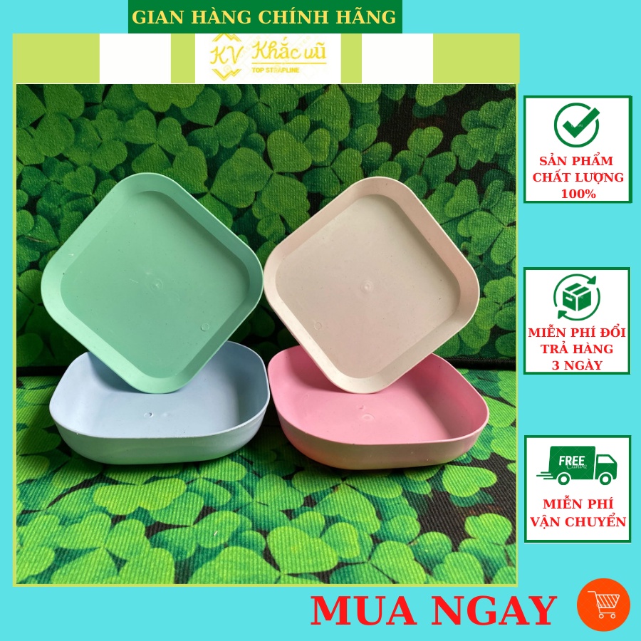 Khay Cắm Hoa Vuông Loại Nông - Sâu Đa Dạng Màu Sắc 14,5cm x 14,5cm