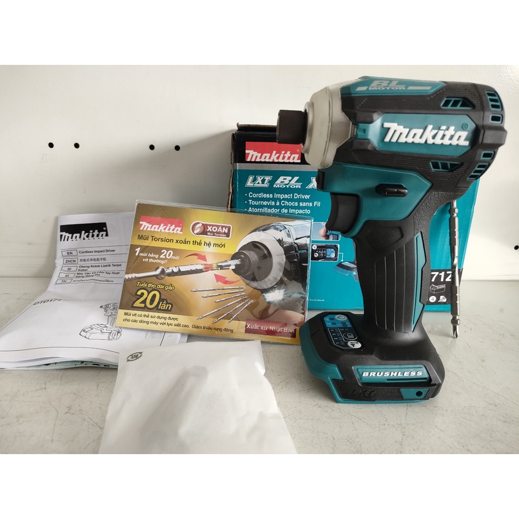 CHÍNH HÃNG - Máy vặn vít dùng pin 18V Makita DTD171Z (Chưa pin, sạc)