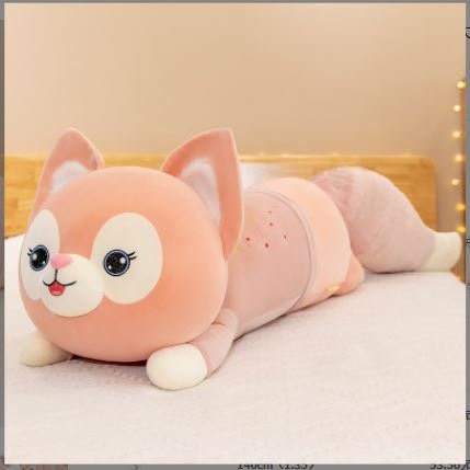 Thú bông cáo đuôi dài đáng yêu size lớn, gối ôm hình thú cho bé 3 kích thước  MỚI