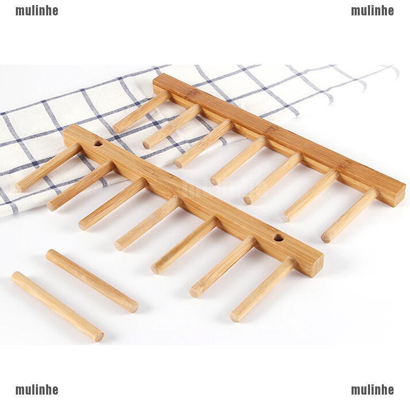 Mul❤ Giá Đỡ Nắp Nồi Bằng Gỗ Tiện Dụng