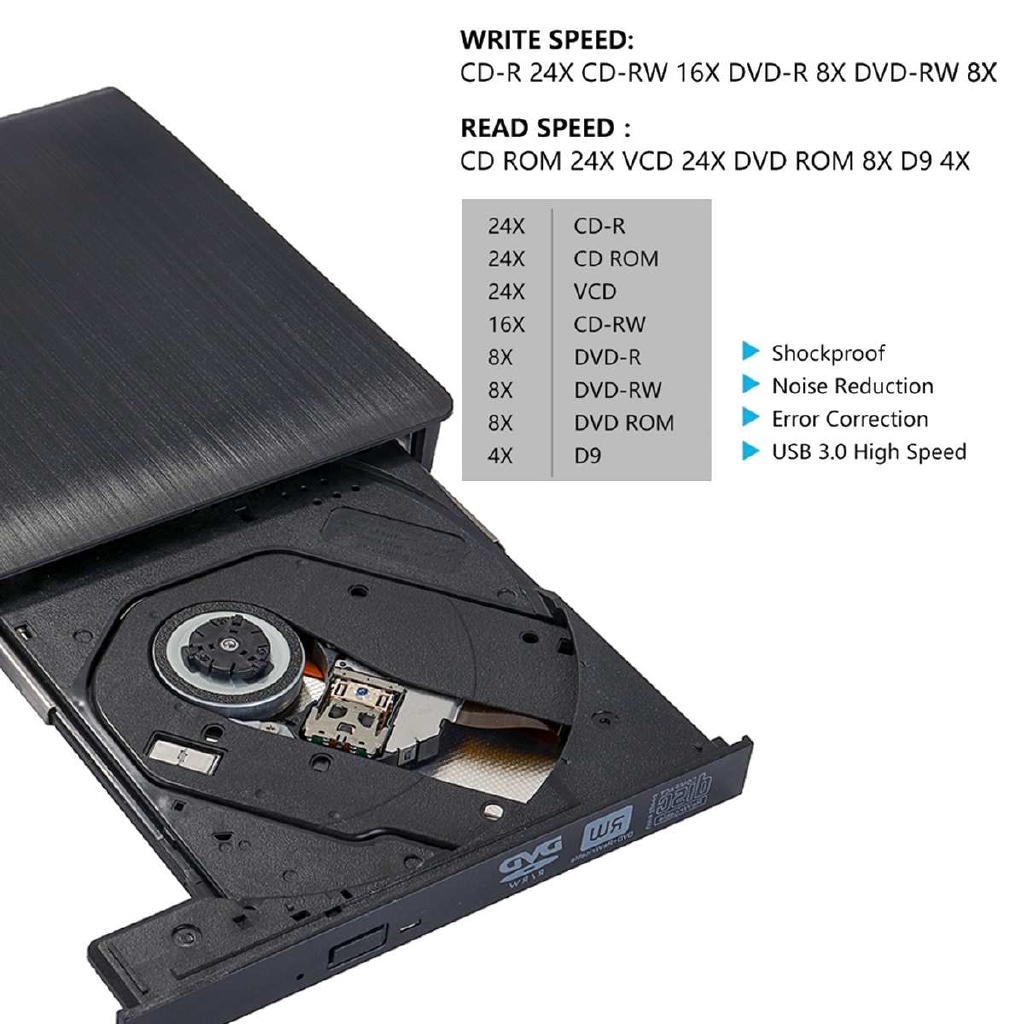 Ổ đĩa quang DVD RW CD USB 3.0 chuyên dụng cho máy tính