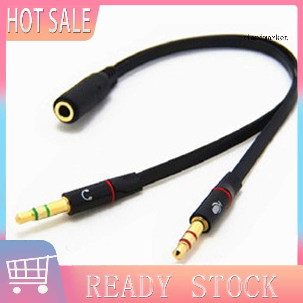 Dây Cáp Chữ Y Chuyển Đổi Âm Thanh Từ Ổ Cắm 3.5mm Sang 2 Đầu Cắm
