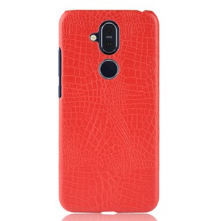 For Nokia X7 Case Crocodile Pattern Skin Hard Cover