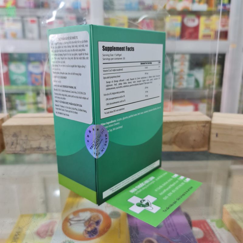 Viên uống bổ mắt Tic Health Usa ⚡ Nhập khẩu Mỹ ⚡ Hộp 30 viên Giúp cải thiện thị lực, Bổ sung dưỡng chất cho mắt