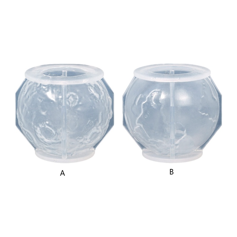 Khuôn Silicone Làm Kẹo Đường / Xà Phòng Hình Mặt Trăng / Hành Tinh DIY
