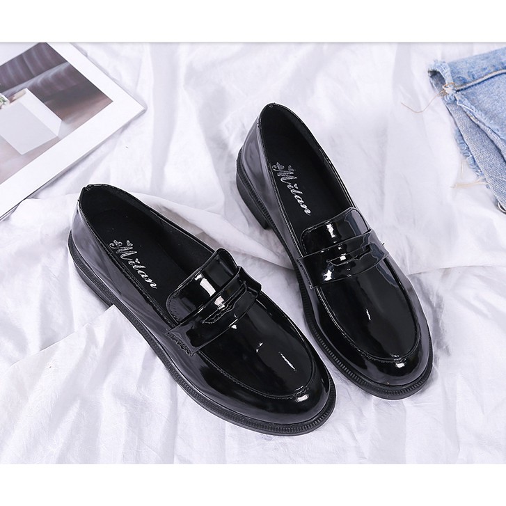D103- giày oxford nữ, giày tây da bóng hàng quảng châu | BigBuy360 - bigbuy360.vn