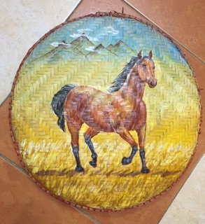 Tranh gà trống phong thuỷ 40cm