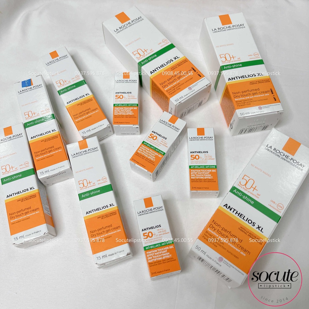 Mini 3ml - Kem Chống Nắng La Roche Posay Anthelios Anti-Shine Dry Touch Gel Cream SPF 50+