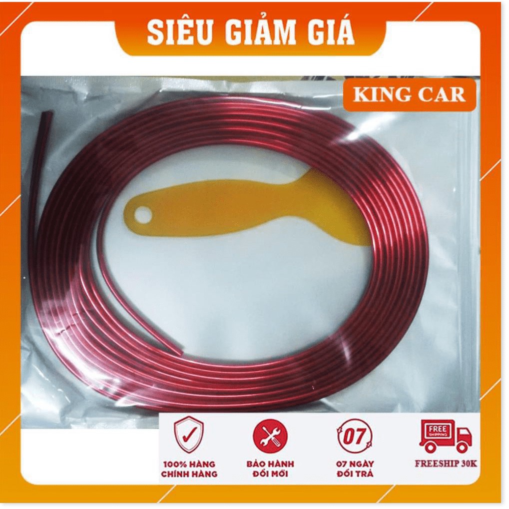 Chỉ viền, nẹp chỉ viền nhựa PVC mạ điện trang trí nội thất ô tô - Shop KingCar