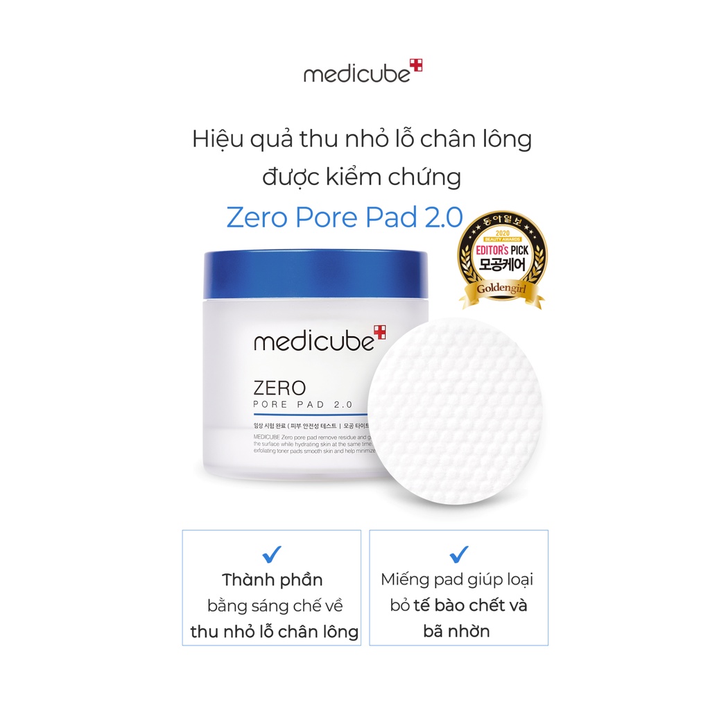 Toner Miếng Se Khít Lỗ Chân Lông ZERO PORE PAD 2.0 - 100ml / 70 miếng