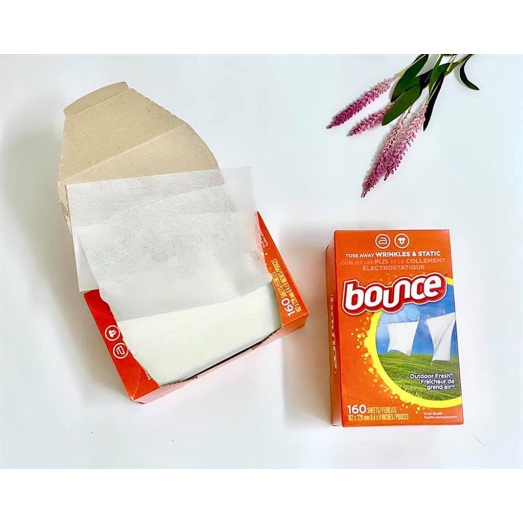 Giấy thơm quần áo Bounce Set lẻ 30 cái - Hàng Mỹ làm mềm và thơm vải - Bỏ vào tủ quần áo và máy sấy MGT03