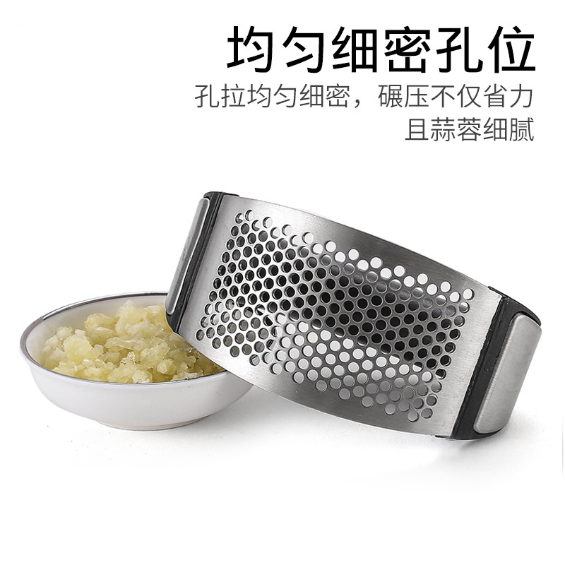 Dụng cụ nghiền tỏi cầm tay Inox cao cấp - Dụng cụ dập ép tỏi bằng tay thông minh tiện lợi VS STORE
