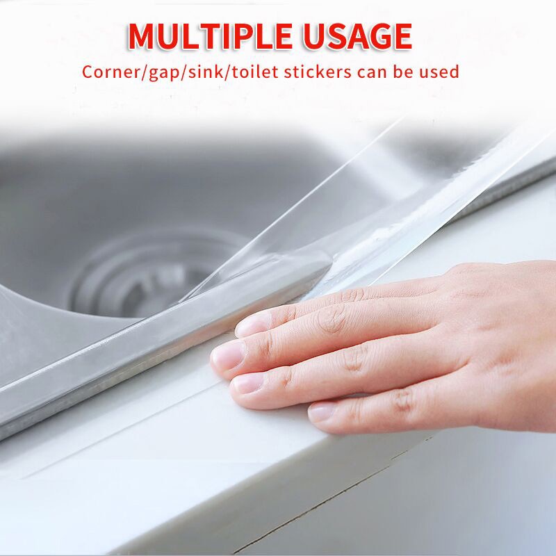 Băng dính nano trong suốt chống nước chống nấm mốc cho bồn rửa nhà bếp nhà vệ sinh