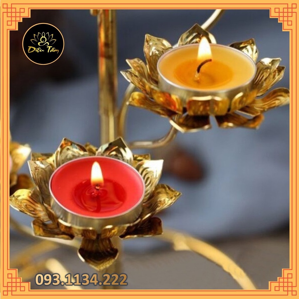 Nến bơ - combo 10 viên đốt đèn xông tinh dầu, nến tealight trang trí , nến viên tròn thồ thờ cúng