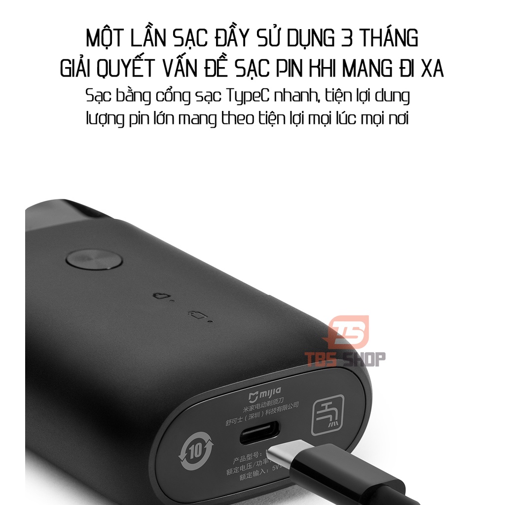 Máy cạo râu xiaomi thông minh Mijia S100 Double-Ring