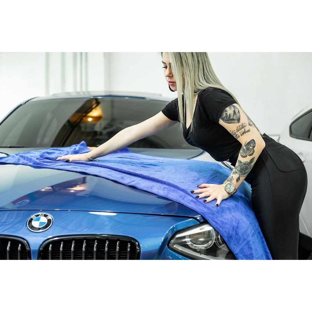 Khăn Lau Vệ Sinh Xe Ô Tô và Mô Tô Microfiber SGCB 400G Xanh SGGD010