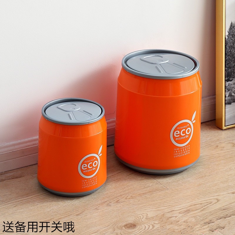 Thùng rác. Qiku Thùng Rác Để Bàn Cỡ Lớn Hình Lon Coca Sáng Tạo Cho Phòng Khách