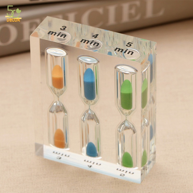 Đồng hồ cát đếm thời gian 3 trong 1, đồng hồ cát để bàn trang trí phòng làm việc, decor bàn học, quà tặng, quà lưu niệm