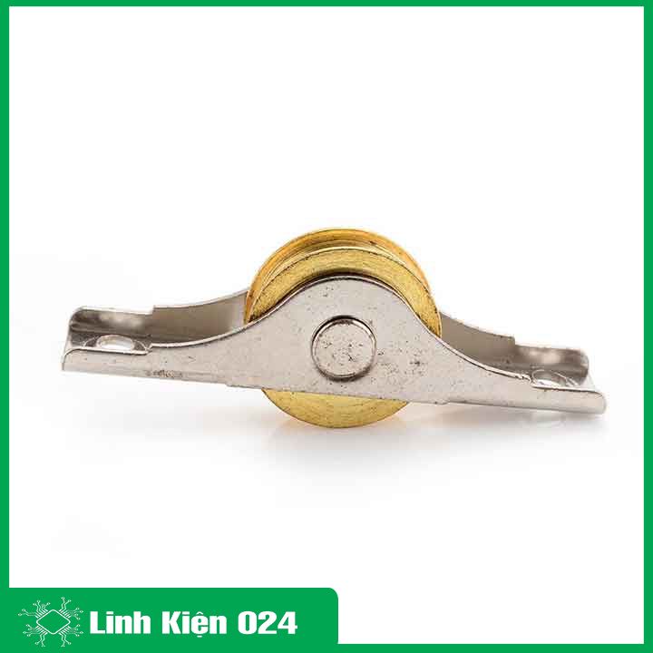 Bánh xe ròng rọc, con lăn trượt cửa tủ, cửa lùa bằng đồng nguyên chất 39mm/53mm/63mm