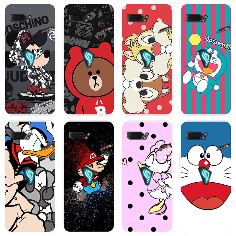 Ốp điện thoại silicone TPU mềm in hoạt hình cho Asus ROG Phone 2 ZS660KL