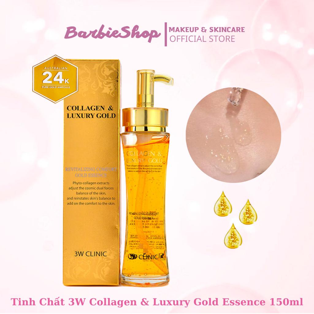 Serum Tinh Chất Dưỡng Sáng Tái Tạo Da COLLAGEN & LUXURY GOLD 3W CLINIC 24k Gold 150ml