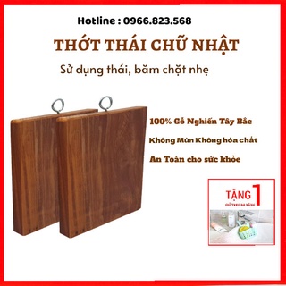 [ ẢNH THẬT ] Thớt Gỗ Nghiến Hình Chữ Nhật