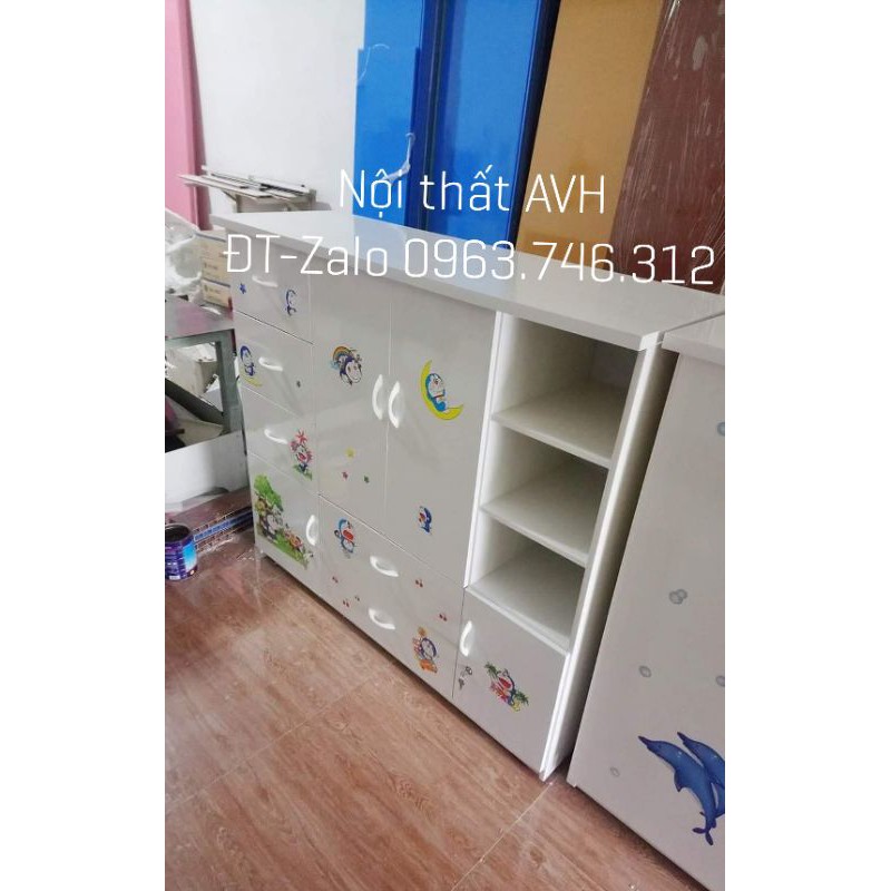 Tủ nhựa cho bé tiện dụng cả gấp và treo