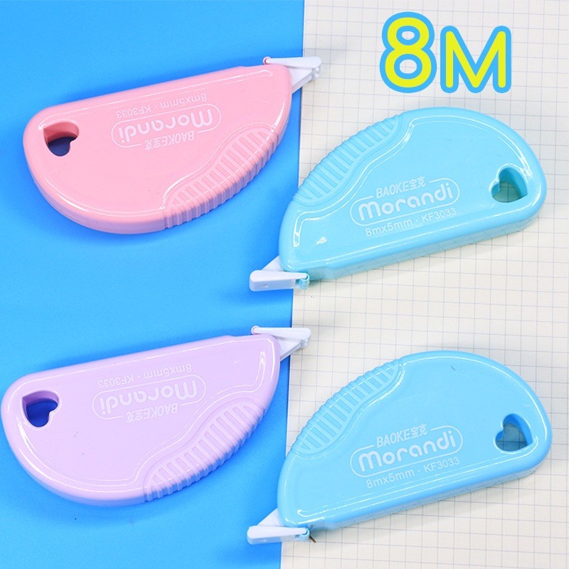 BÚT XOÁ KÉO MORANDI PASTEL BAOKE dài 8m CORRECTION TAPE BAOKE