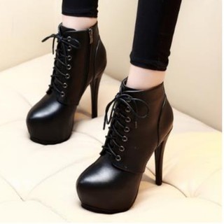 Giày boot cao gót phong cách Âu Mỹ trẻ trung dành cho nữ