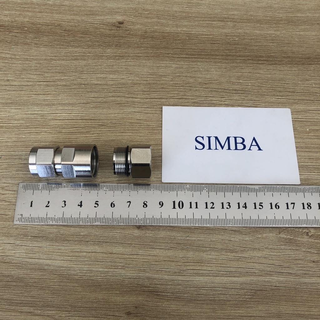 1 cái đầu nối IBS Connector N-male thẳng cho cáp feeder 1/2, NM-1/2''L Hãng Hengxin, hàng nhập khẩu loại tốt