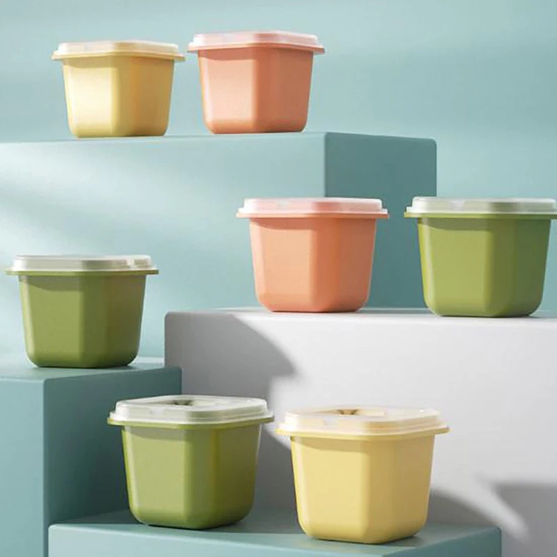Set 6 Khuôn Làm Đá Viên Có Nắp Đậy DIY Sáng Tạo