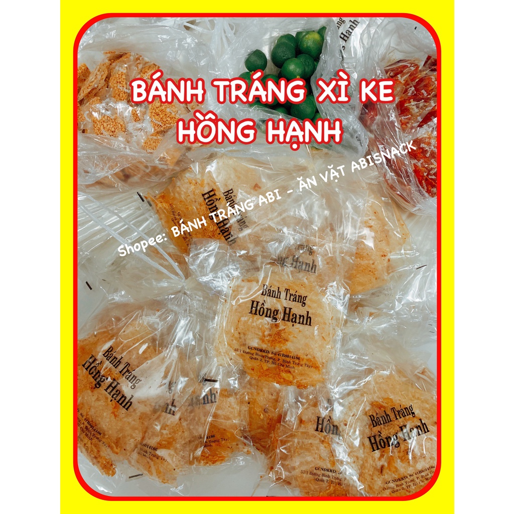 Bánh Tráng Xì ke Hồng Hạnh - Tin Tin - bánh tráng trộn sẵn hàng tận xưởng không qua trung gian - ăn vặt hot hit