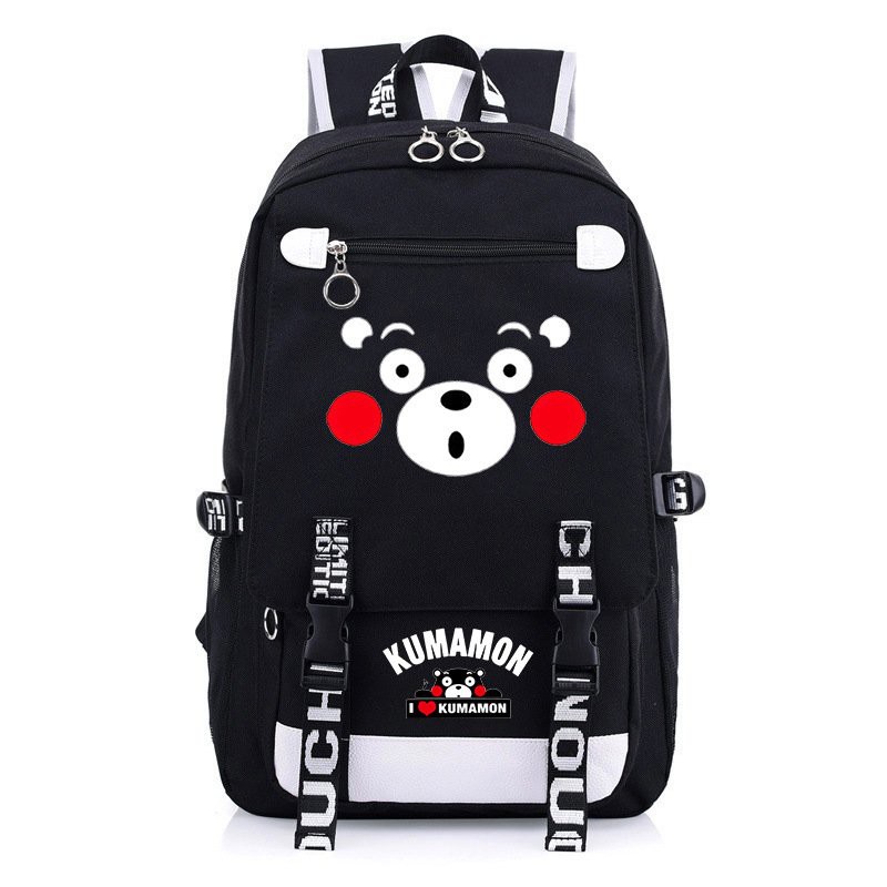 Balo nam nữ in hình KUMAMON anime chibi Thiết kế thông minh cặp sách đi học