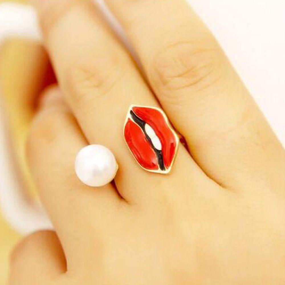 Mxgoods Nhẫn Đeo Khớp Ngón Tay Hình Chiếc Răng Thanh Lịch Sáng Tạo Có Thể Điều Chỉnh Cho Nữ Dự