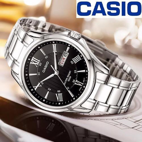 Đồng Hồ Nam Casio Dây Thép Không Ghỉ MTP-1384D-1AVDF Chính Hãng