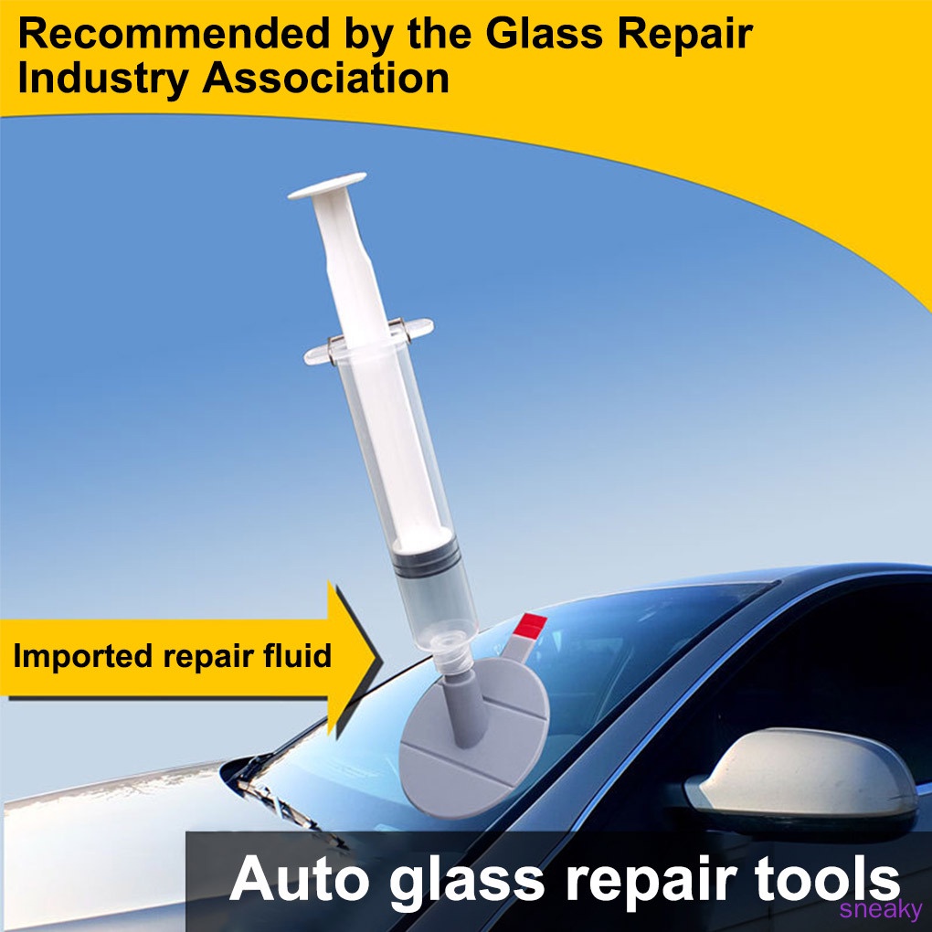 Windshield Repair Tools Kit Car Glass Scratch Fluid Portable Auto Windscreen Crack Chip Removal Tool sneaky